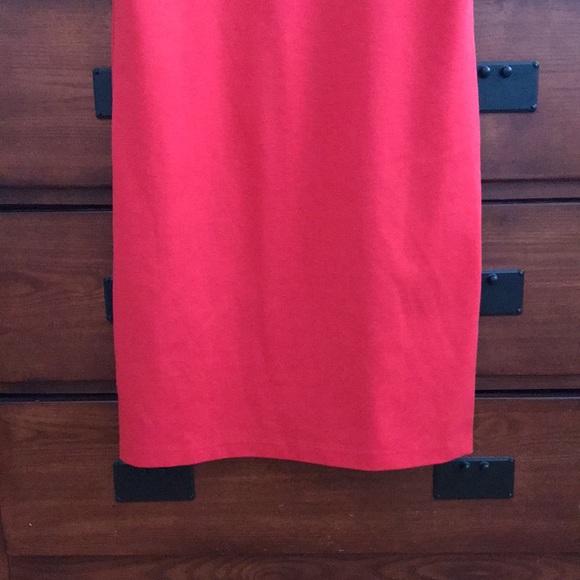 Ladies Red and Navy Tommy Hilfiger Color Block Heavy Blend Dress, Size Medium - Picture 9 of 9